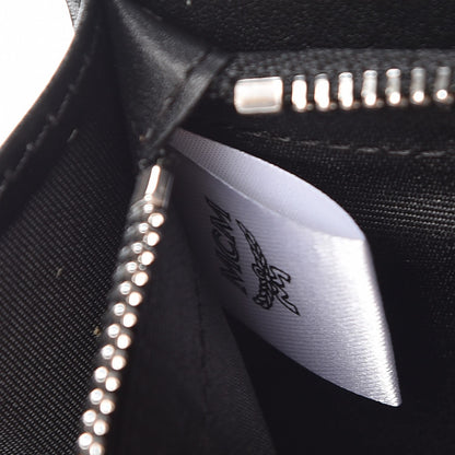 MCM Metallic Visetos Continental Flap Wallet Silver 8 of 12