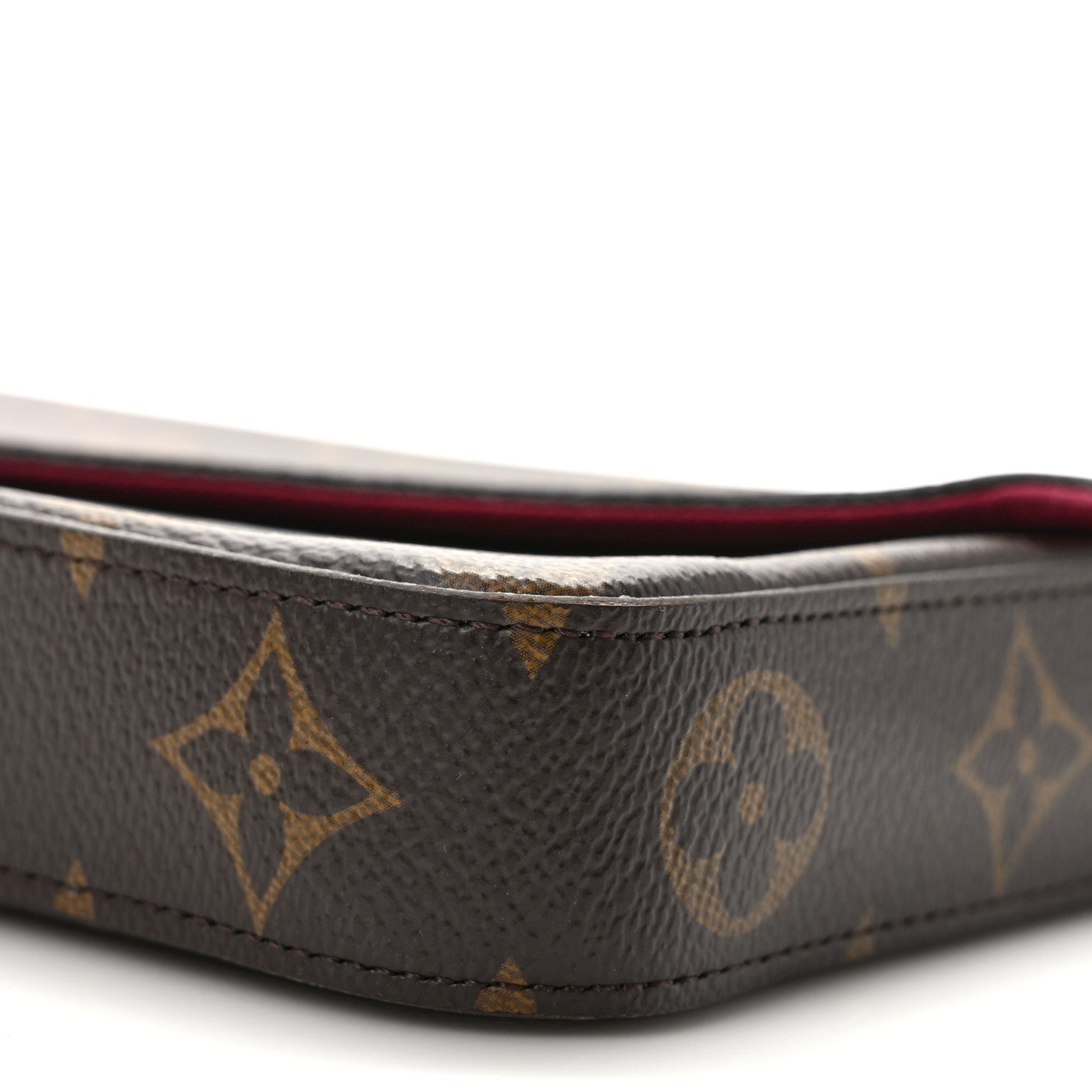 Louis Vuitton Monogram Pochette Felicie Chain Wallet Fuchsia 9 of 9