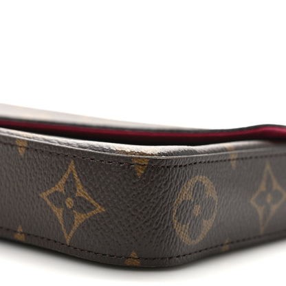 Louis Vuitton Monogram Pochette Felicie Chain Wallet Fuchsia 9 of 9