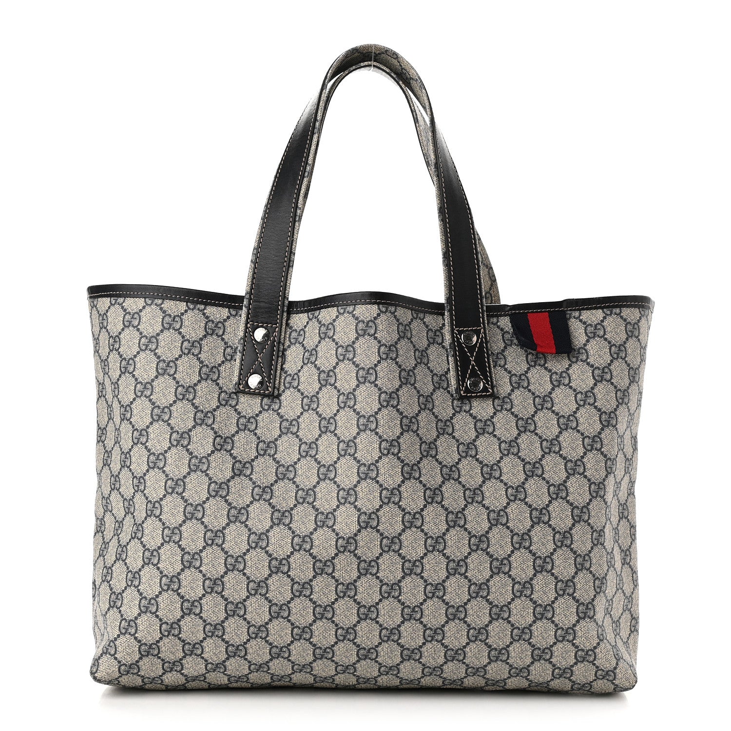 Gucci GG Plus Monogram Medium Signature Web Loop Tote Navy 1 of 13
