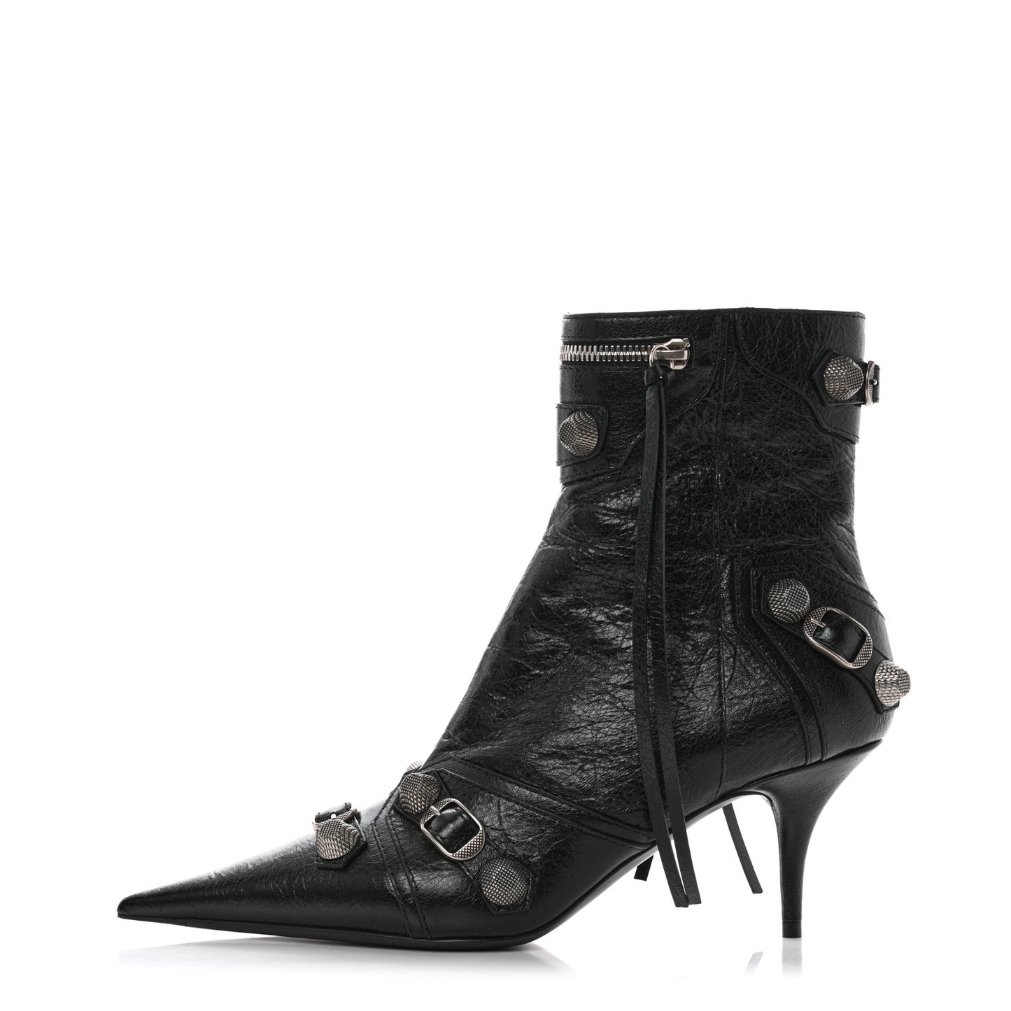Agneau Arena Cagole 70mm Ankle Boots 40 Black