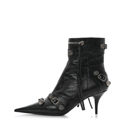 Balenciaga Agneau Arena Cagole 70mm Ankle Boots 40 Black 1 of 9