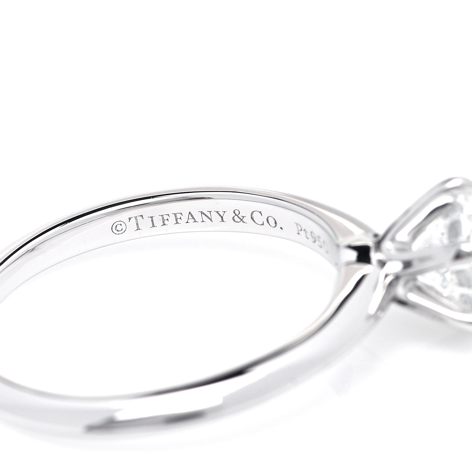 Tiffany Platinum Diamond 1.01ct Solitaire Engagement Ring 51 5.75 6 of 6