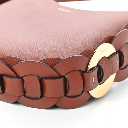 Chloe Small Grain Smooth Calfskin Small Darryl Hobo Sepia Brown 9 of 9