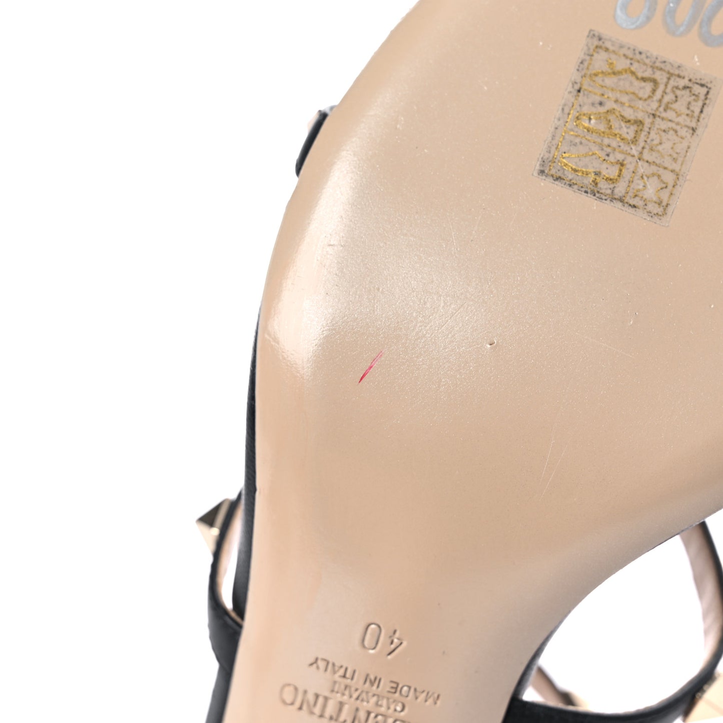Nappa Rockstud Gladiator 70mm Sandals 40 Black