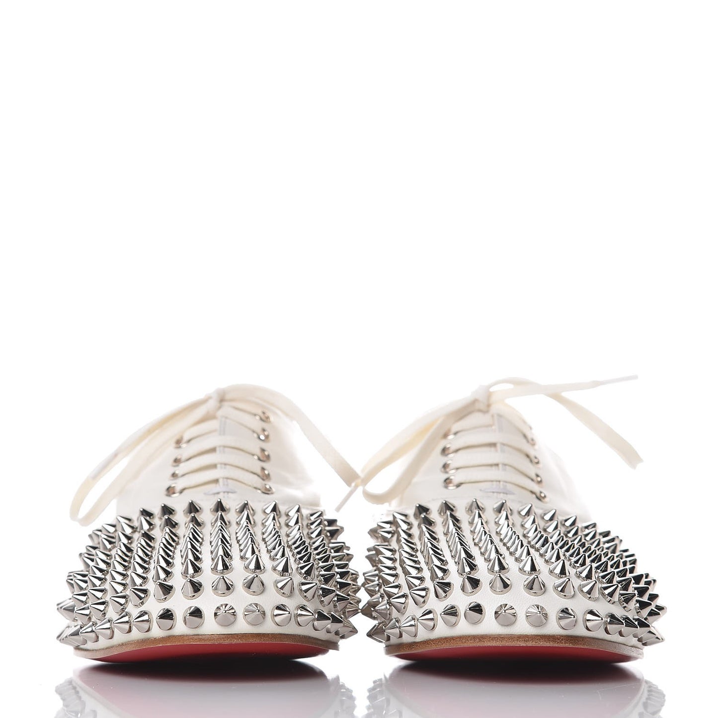 Nappa Freddy Spikes Donna Flat Sneakers 38 Latte Silver