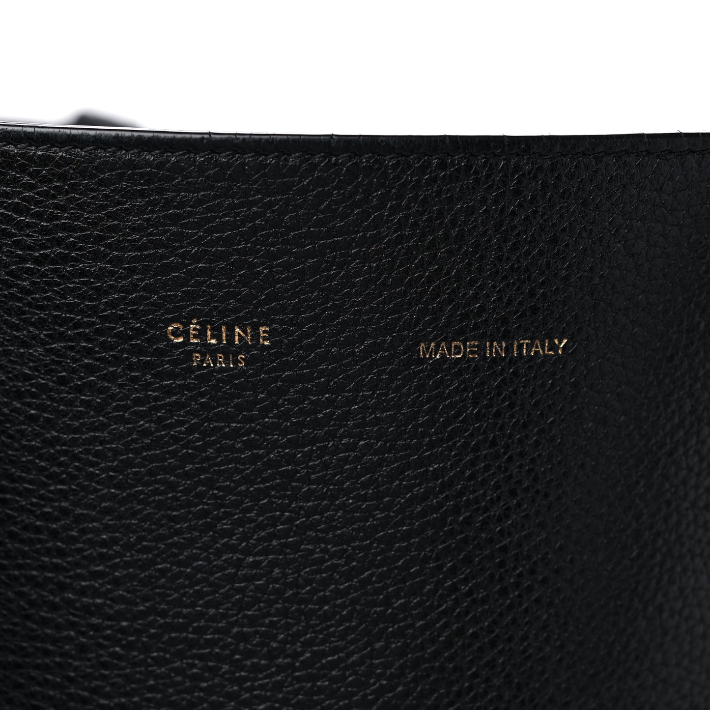 Soft Grained Calfskin Small Belt Cabas Phantom Black