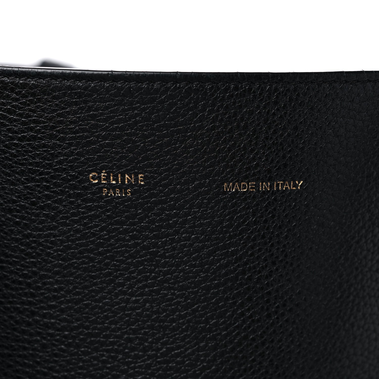 Celine Soft Grained Calfskin Small Belt Cabas Phantom Black 6 of 14