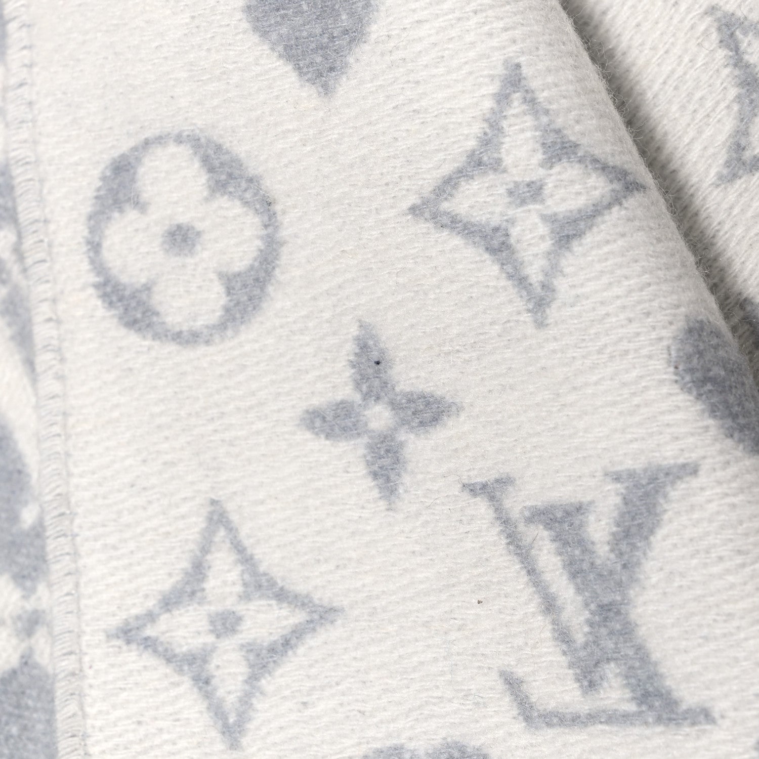 Louis Vuitton Cashmere Monogram Game On Scarf Gris 5 of 6