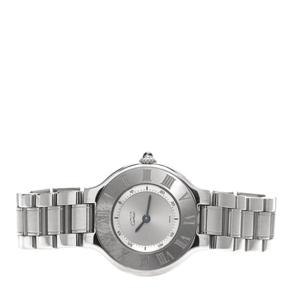 Cartier Stainless Steel 28mm Must De 21 Quartz Watch 3 of 6
