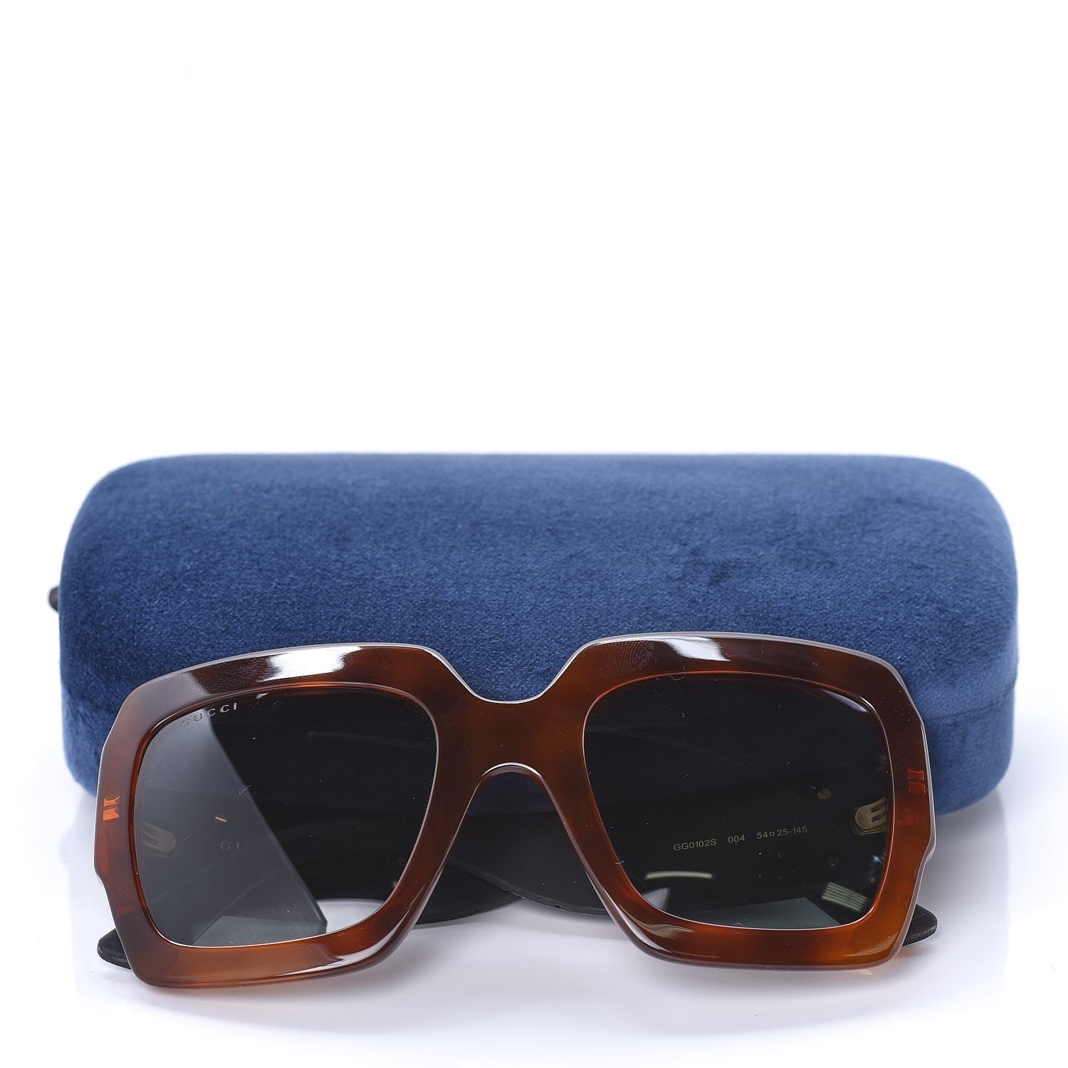 Gucci Square Frame GG0102S Sunglasses Glitter Silver Multi 8 of 8