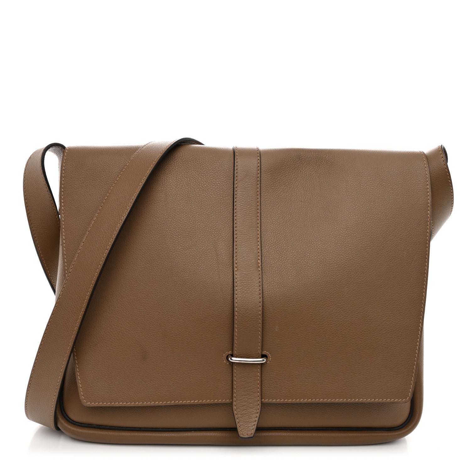 Hermes Togo Steve Light Messenger Beige De Weimar 1 of 12