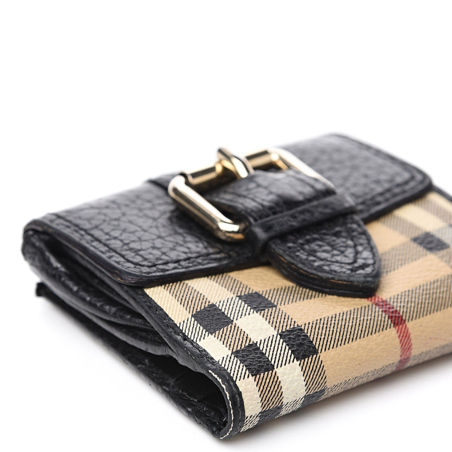 Horseferry Check Compact Wallet Black