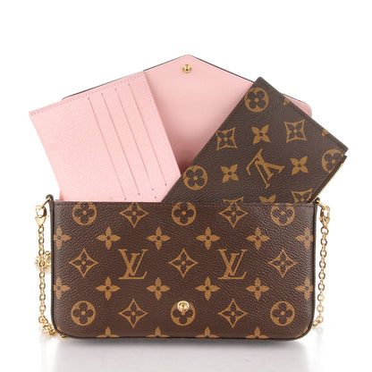 Louis Vuitton Monogram Lovely Birds Pochette Felicie Chain Wallet 5 of 8