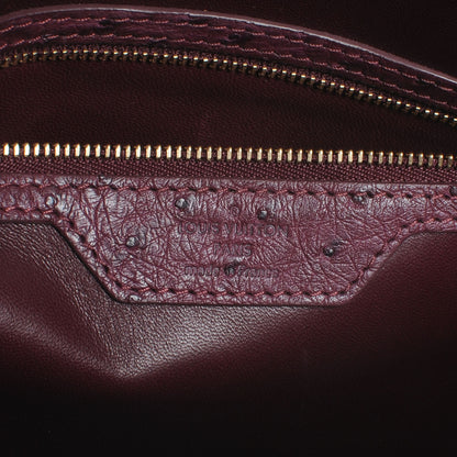 Louis Vuitton Ostrich Alma MM Prune 6 of 7