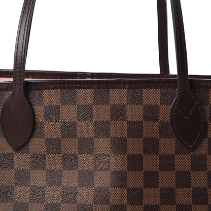 Louis Vuitton Damier Ebene Neo Neverfull MM Rose Ballerine 9 of 11