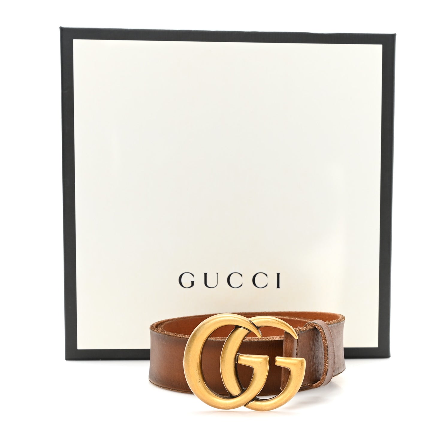 Faded Calfskin Double G Belt 80 32 Cuir