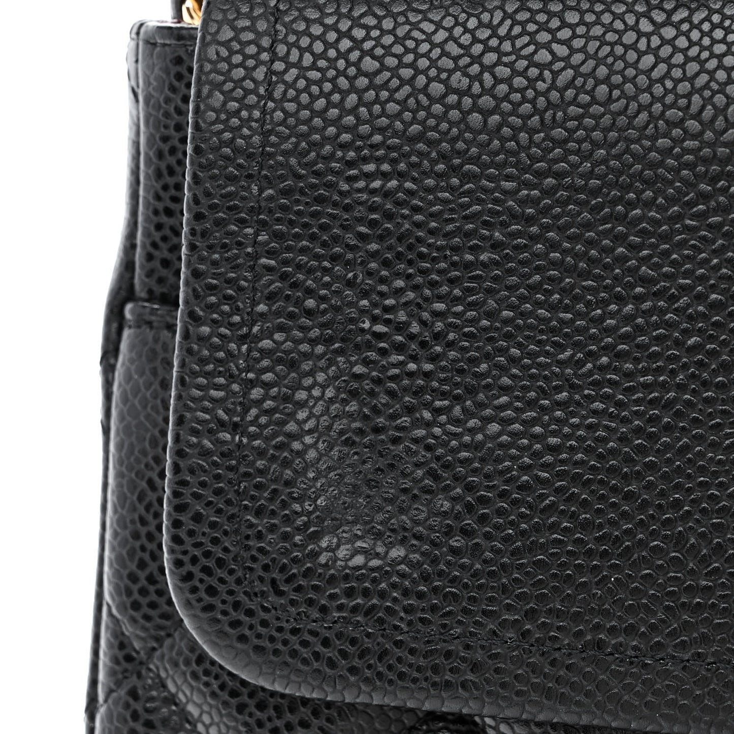 Caviar Quilted Maxi Double Flap Black
