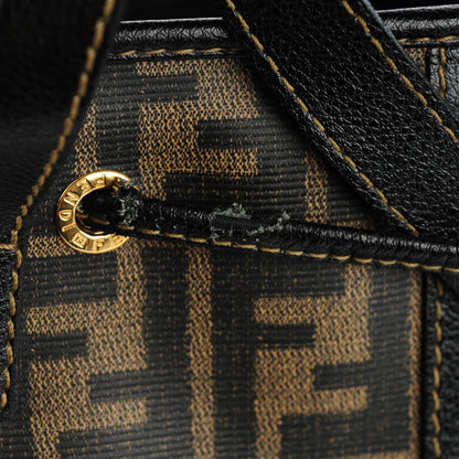 Fendi Zucca Spalmati Drawstring Bag Black 8 of 8