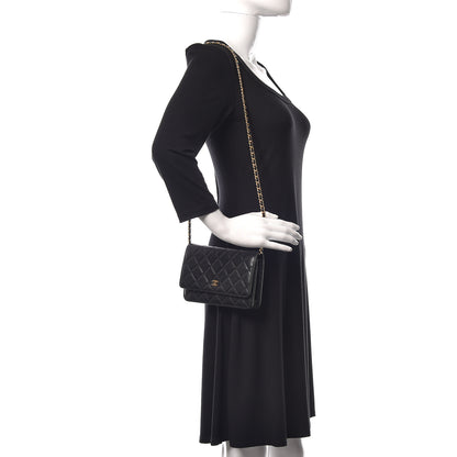 Chanel Caviar Quilted Wallet On Chain WOC Black 2 of 12