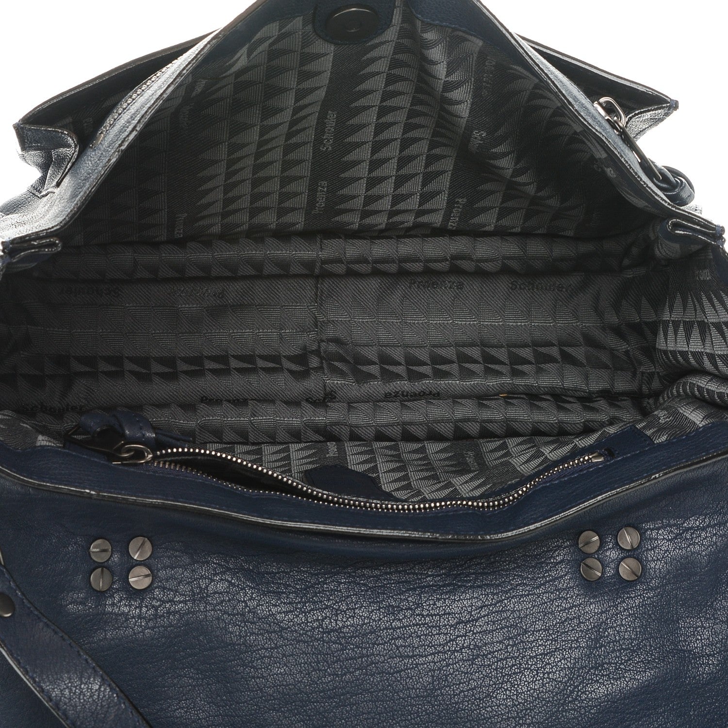 Proenza Schouler Lambskin Fringe Medium PS1 Satchel Midnight 5 of 6