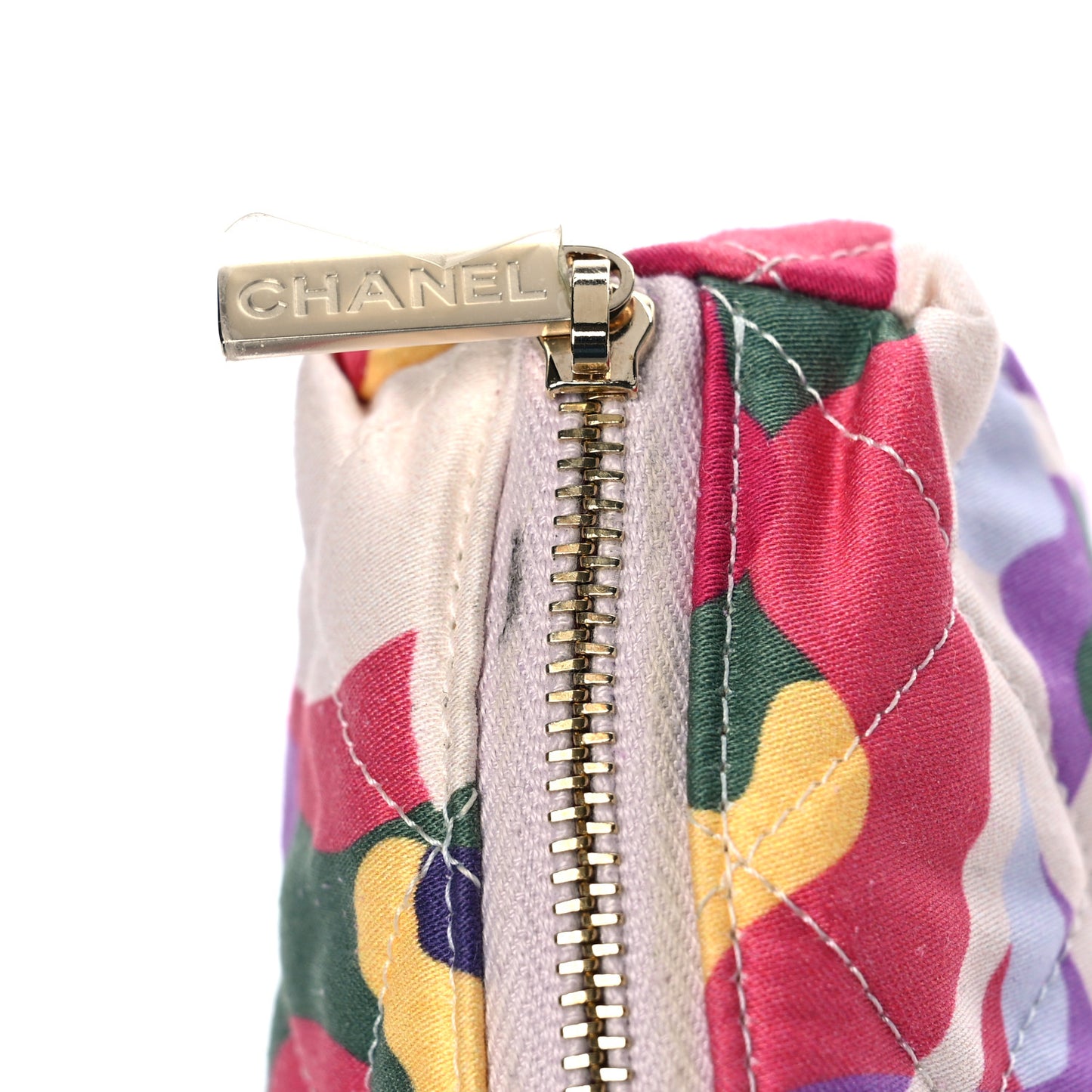 Lambskin Small Sea Through Flap White Multicolor