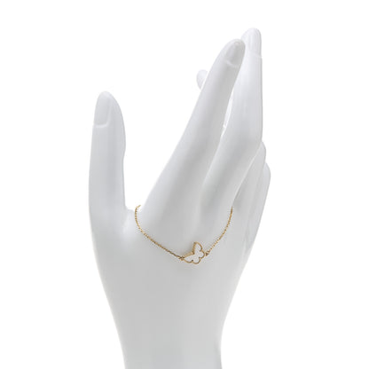 Van Cleef & Arpels 18K Yellow Gold Mother of Pearl Sweet Alhambra Butterfly Bracelet 2 of 5