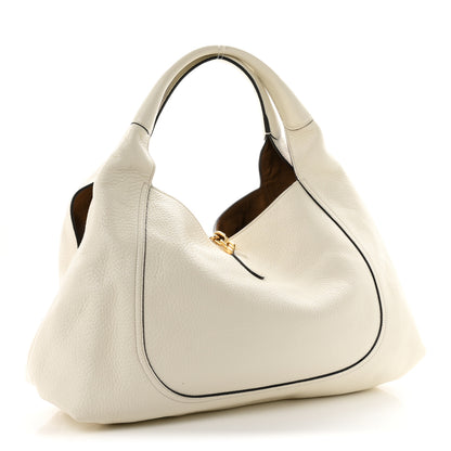 Gucci Grained Calfskin Softbit Maxi Shoulder Bag Dusty White 4 of 11