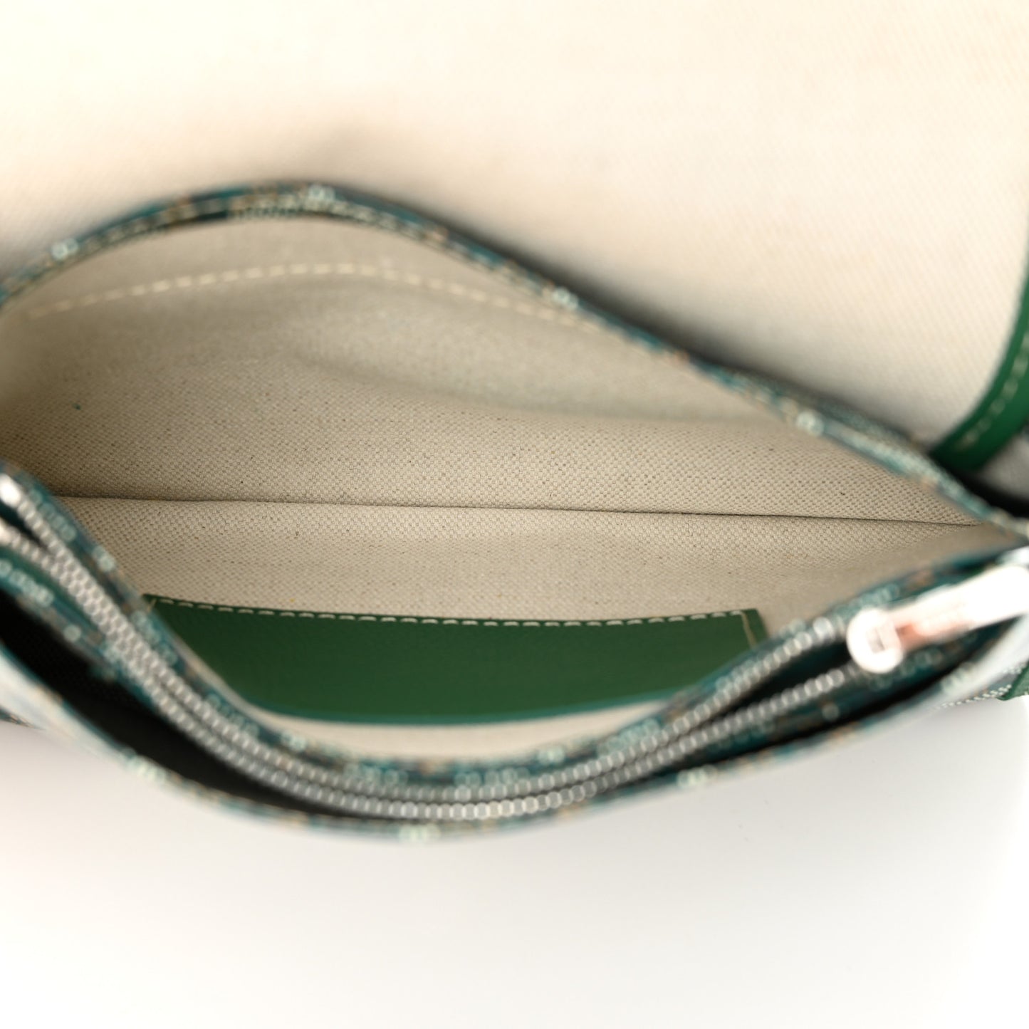 Goyardine Plumet Wallet Clutch Green