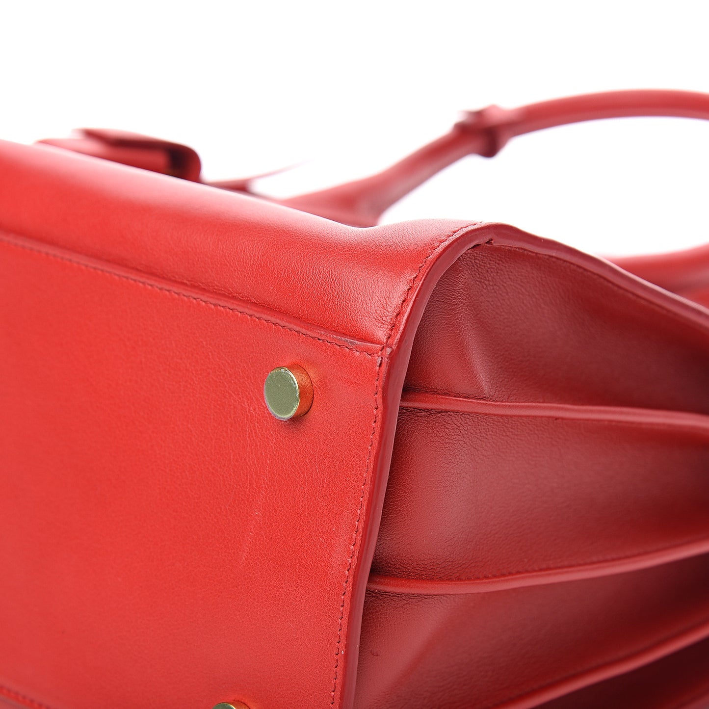 Calfskin Small Sac De Jour Lipstick Red