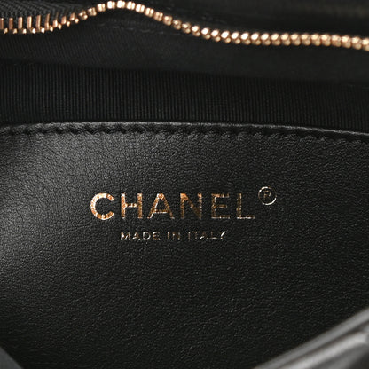 Chanel Lambskin Quilted Hobo Black 6 of 10