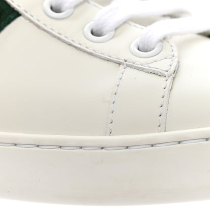 Gucci Calfskin Web Pearl Studded Womens Ace Sneakers 36.5 White 10 of 10