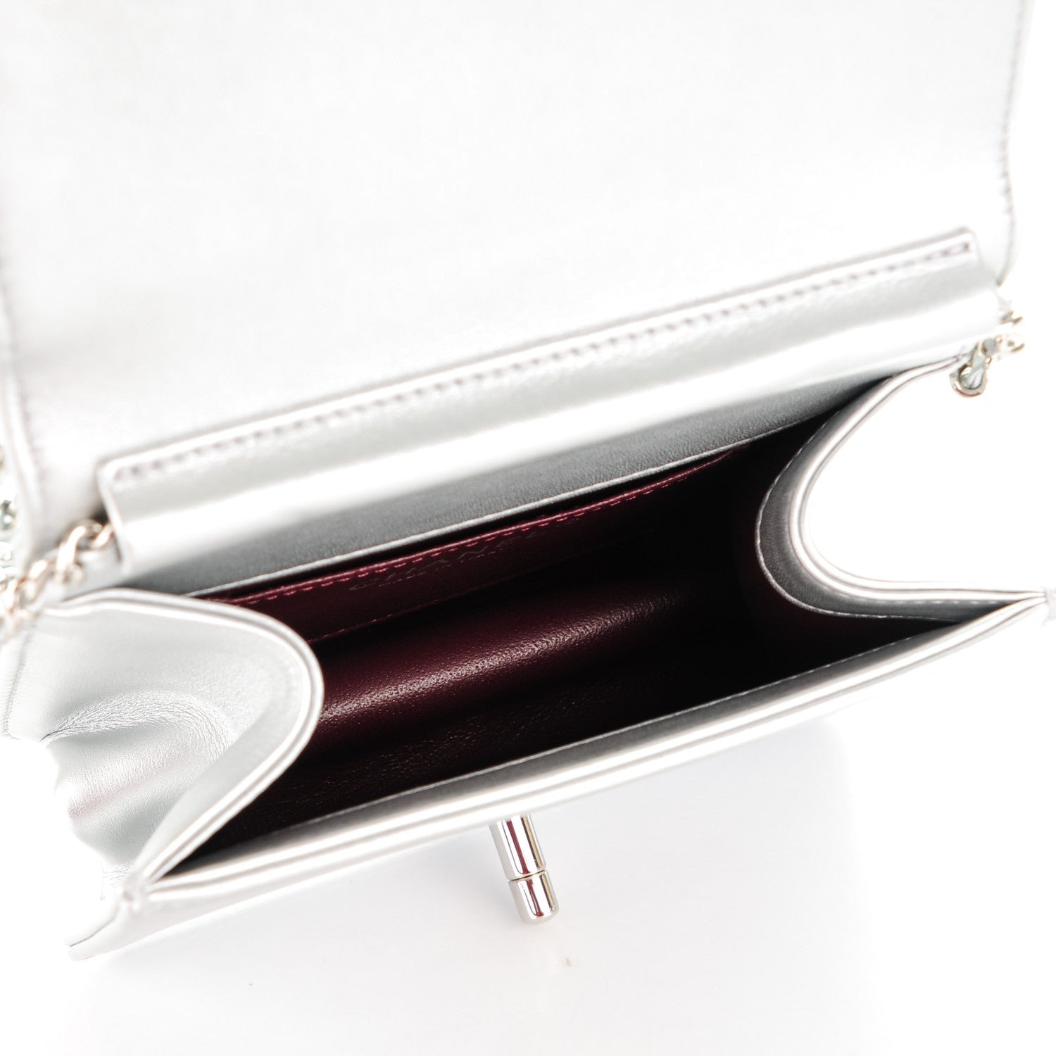 Chanel Metallic Calfskin Mini Propeller Flap Silver 6 of 8