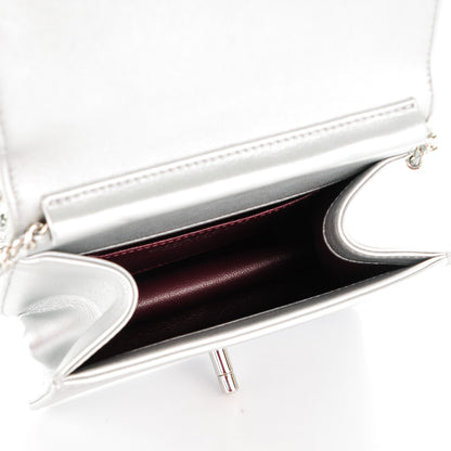Chanel Metallic Calfskin Mini Propeller Flap Silver 6 of 8