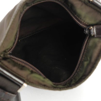 Prada Nylon Vela Flat Messenger Bag Brown 5 of 7