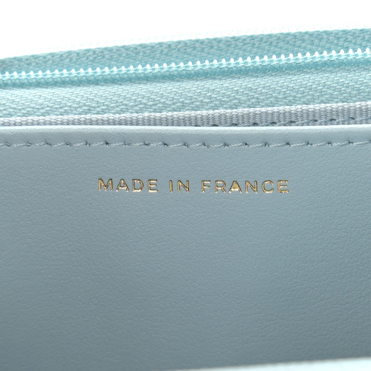 Chanel Caviar Quilted Wallet On Chain WOC Light Blue 6 of 9
