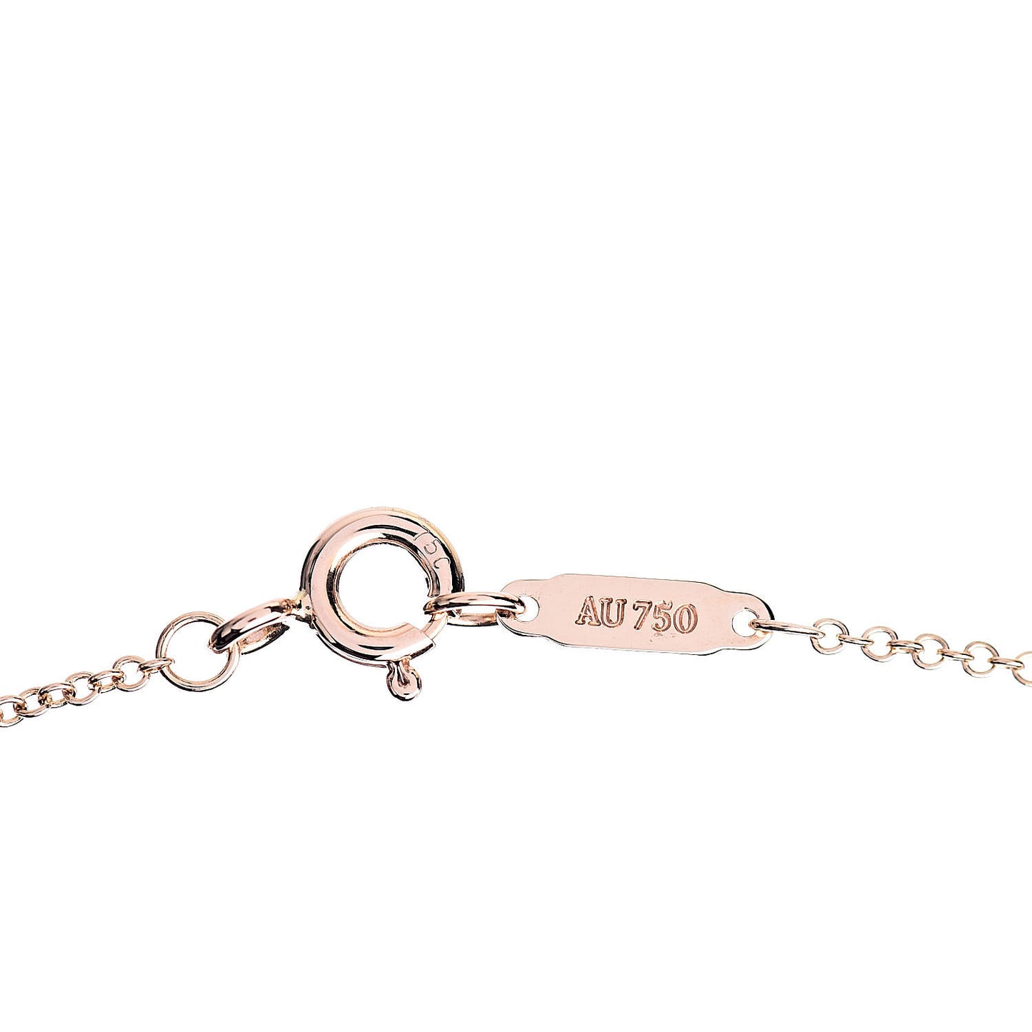 18K Rose Gold Pink Sapphire Metro Heart Pendant Necklace