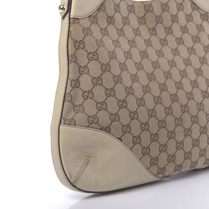 Gucci Monogram Hasler Hobo Beige 11 of 12