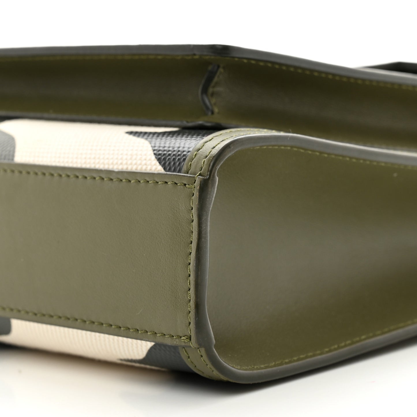 Calfskin Camouflage Mini Pocket Bag Green