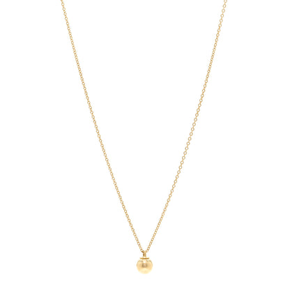 Tiffany 18K Yellow Gold 8mm HardWear Ball Pendant Necklace 1 of 5
