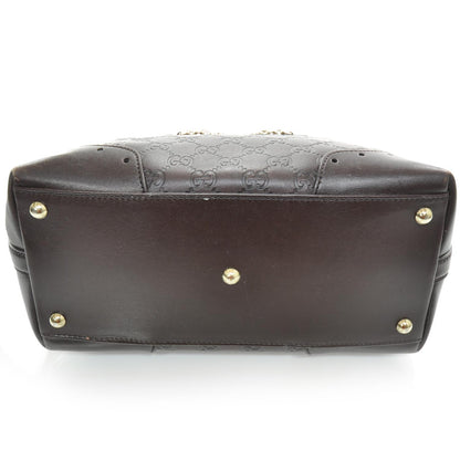 Gucci Guccissima Large Punch Tote Chocolate Brown 4 of 10