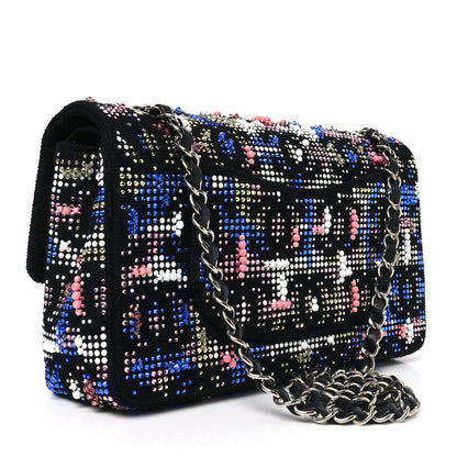 Chanel Crystal Tweed CC Medium Double Flap Black 3 of 10