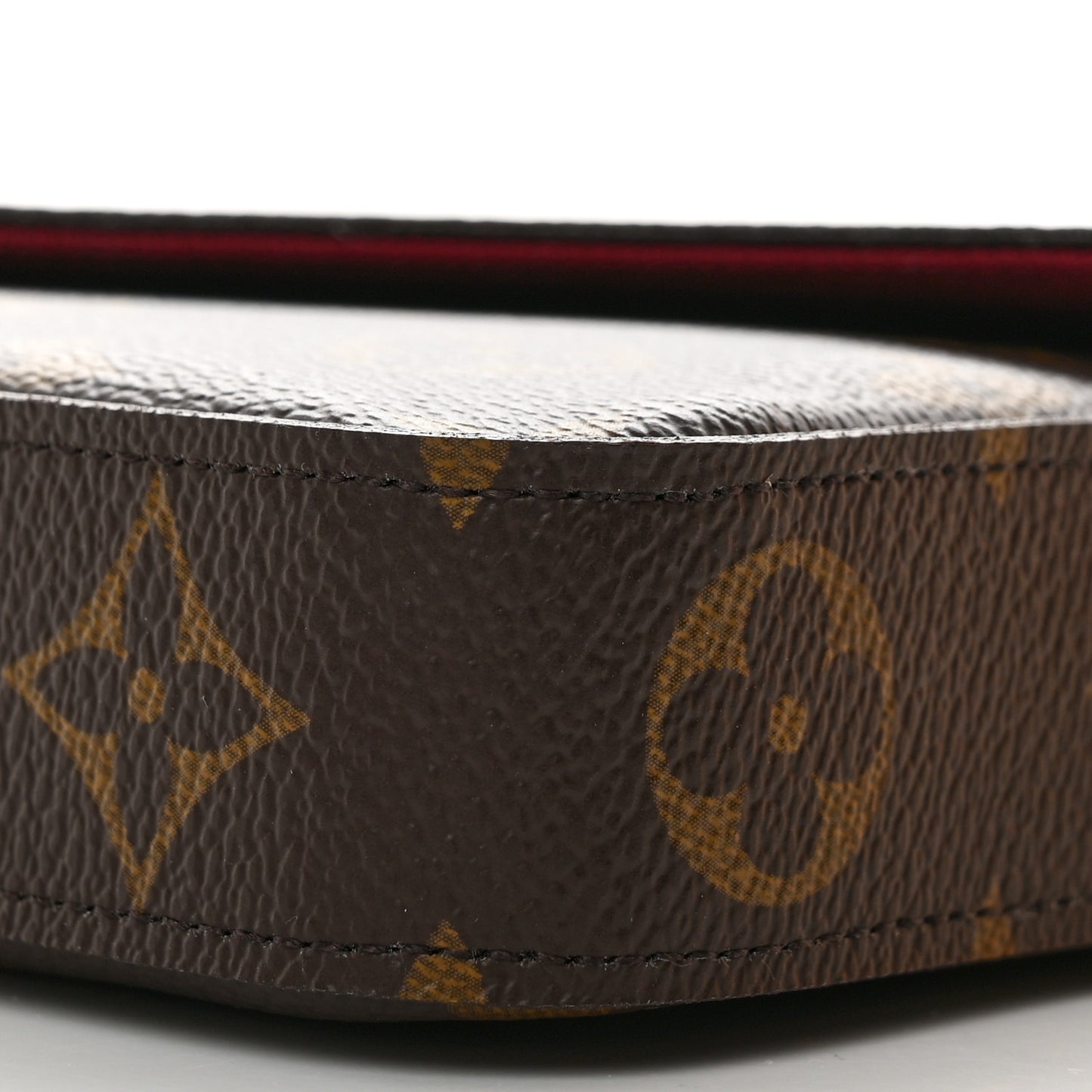 Monogram Pochette Felicie Chain Wallet Fuchsia