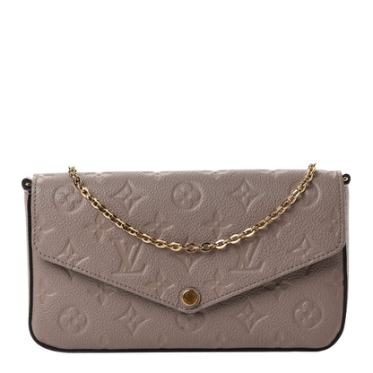 Louis Vuitton Empreinte Pochette Felicie Chain Wallet Tourterelle 1 of 5