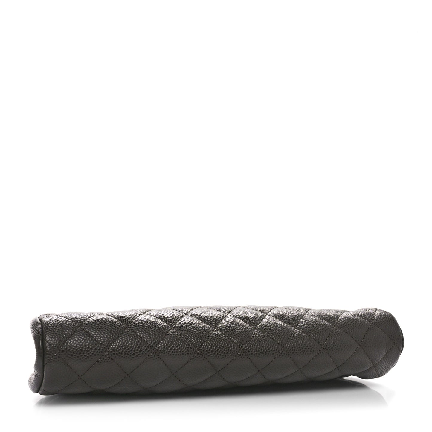 Caviar Quilted Timeless Clutch Dark Brown