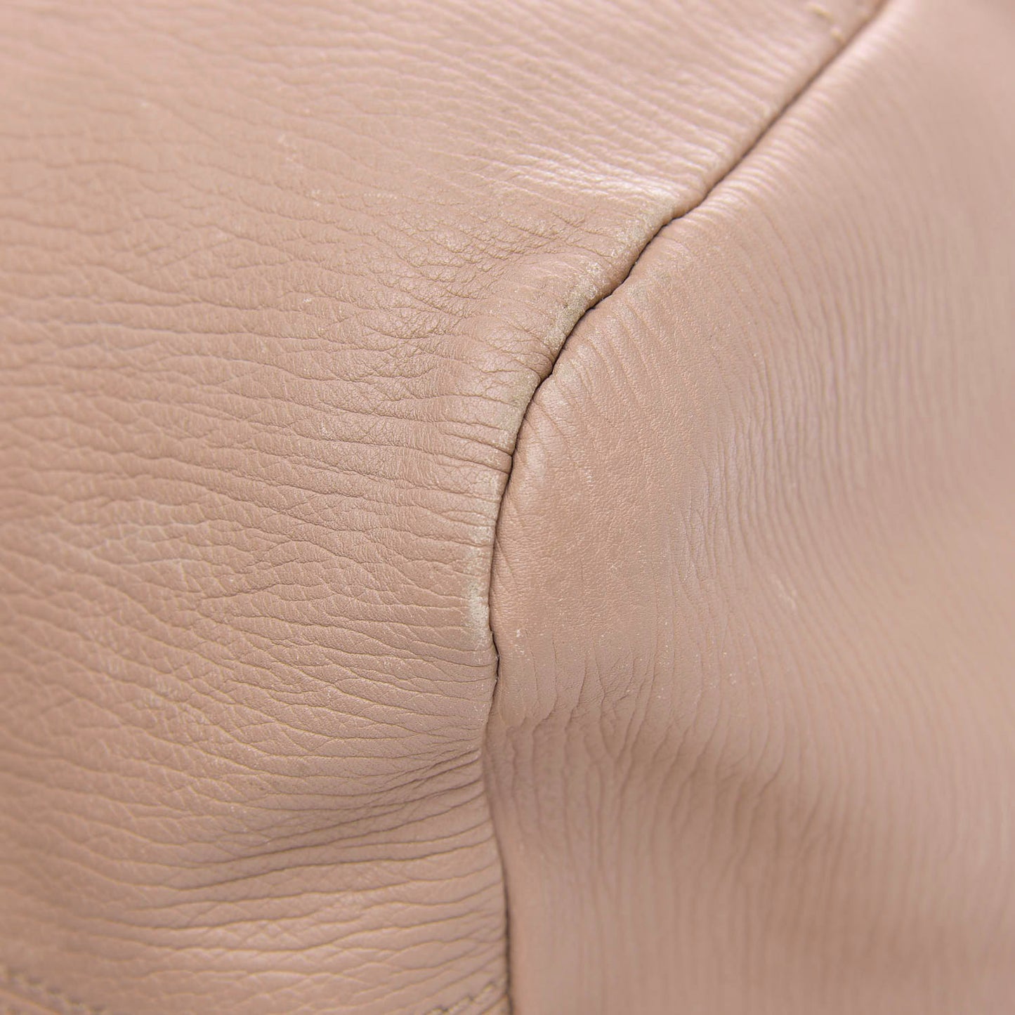 Textured Calfskin Large Pandora Beige