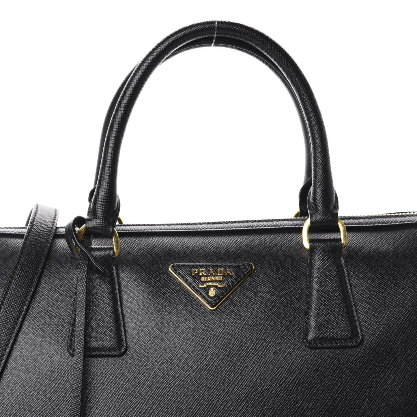 Saffiano Lux Bowler Black
