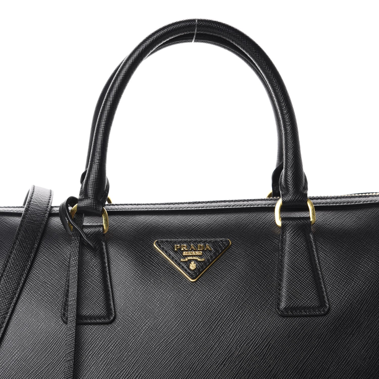 Prada Saffiano Lux Bowler Black 10 of 10