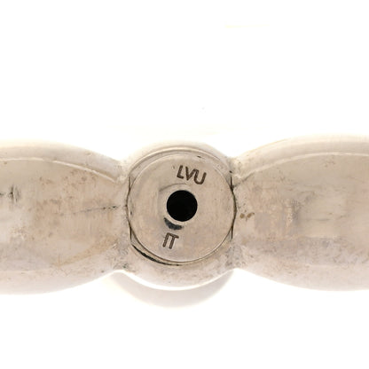 Louis Vuitton Metal Louisette Earrings Silver Gold 4 of 4