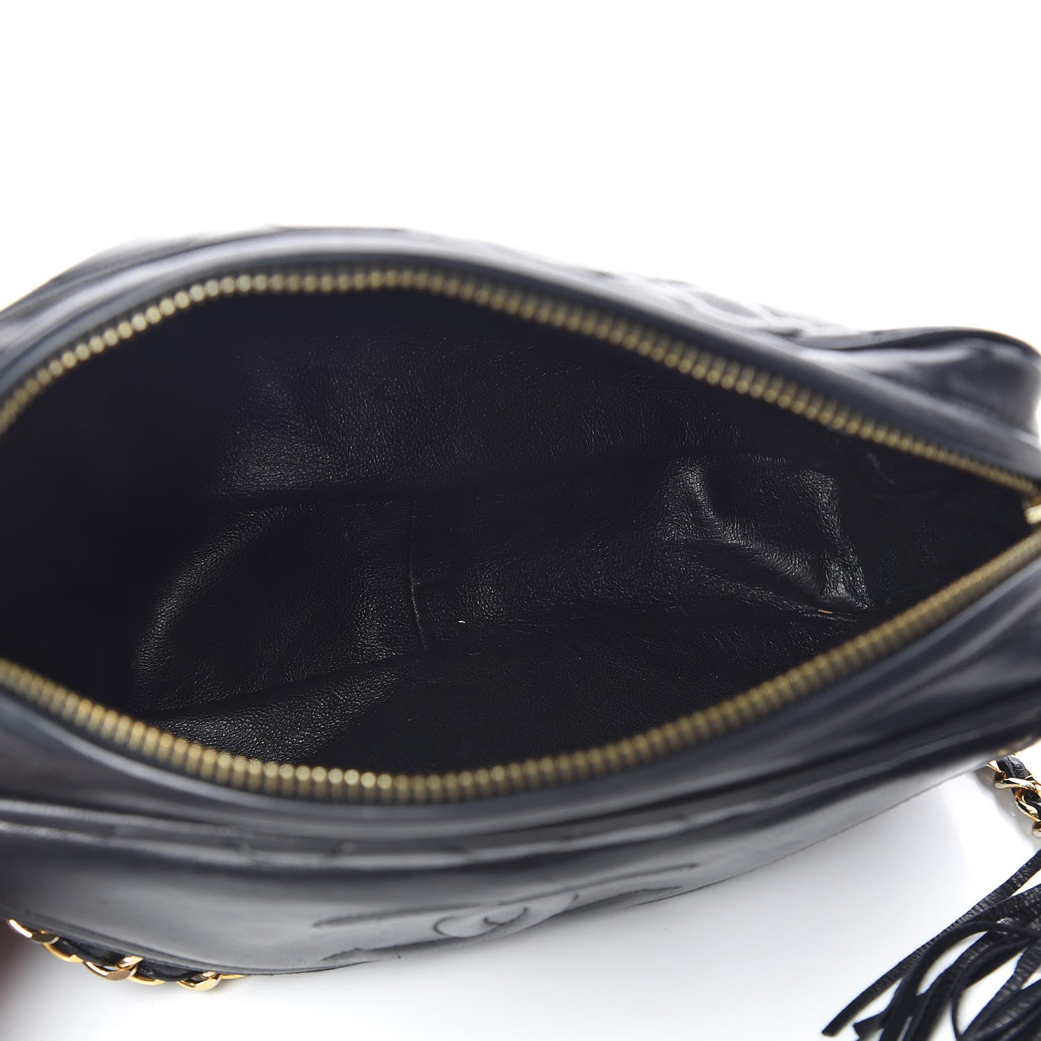 Chanel Lambskin Quilted Tassel Camera Case Black 5 of 10